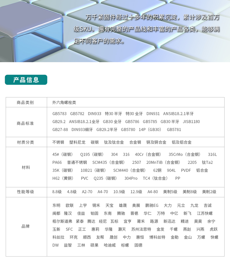 六角半牙螺栓 DIN931 現(xiàn)貨 A4-70 不銹鋼（304/316）碳鋼 合金鋼